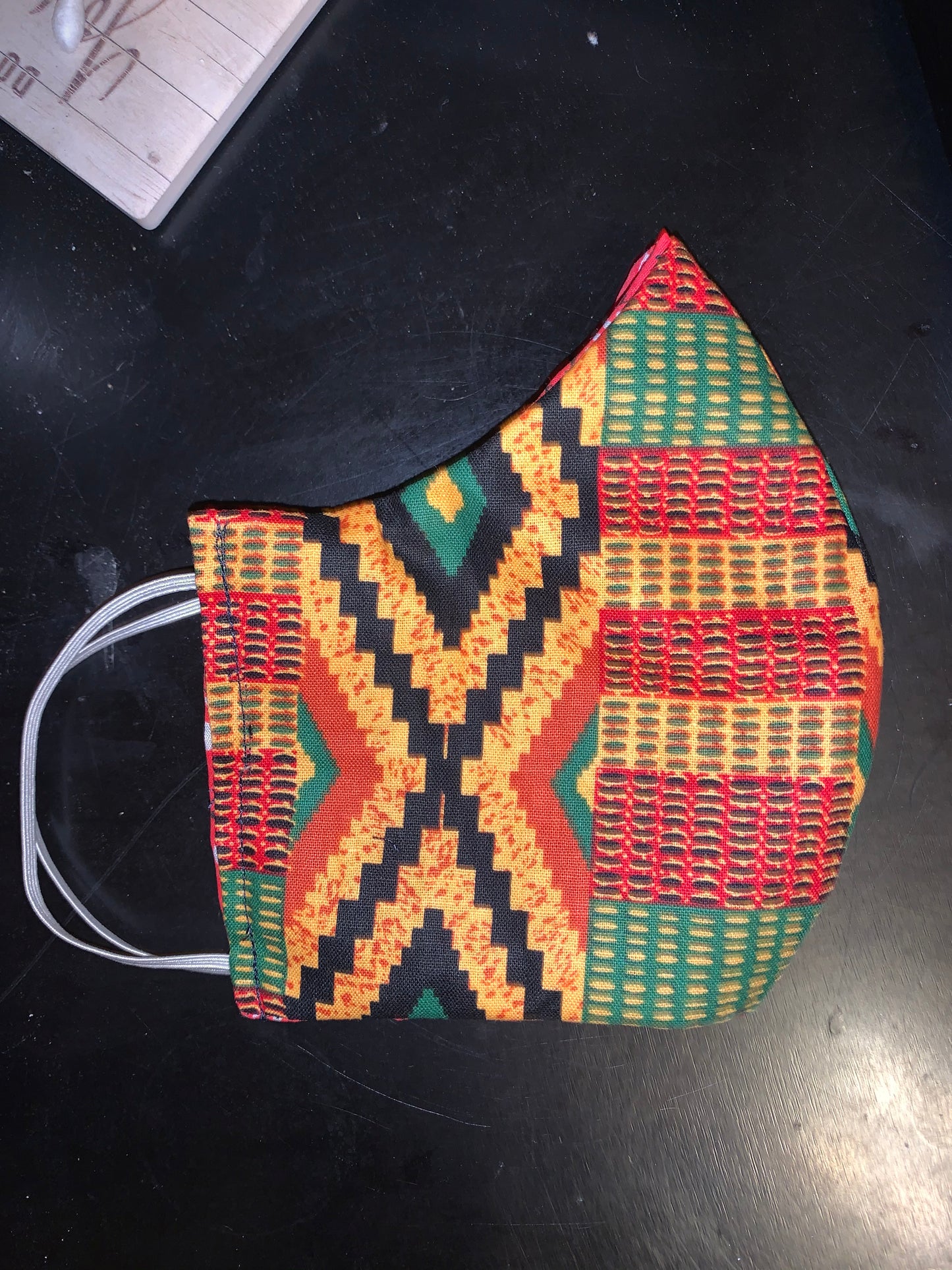 Kente Cloth African Print Cotton 2 Layer Facemask