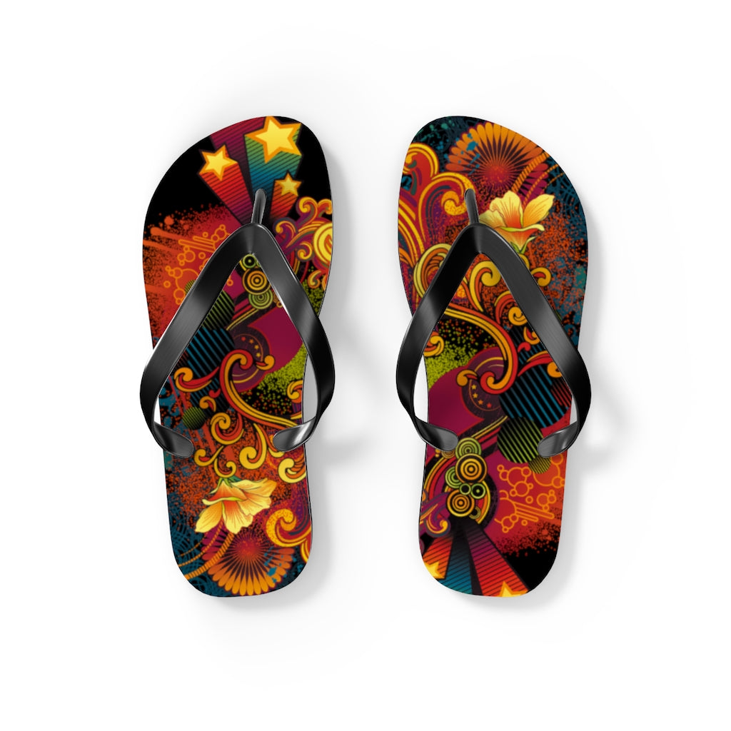 Flowing Flip Flops BLK