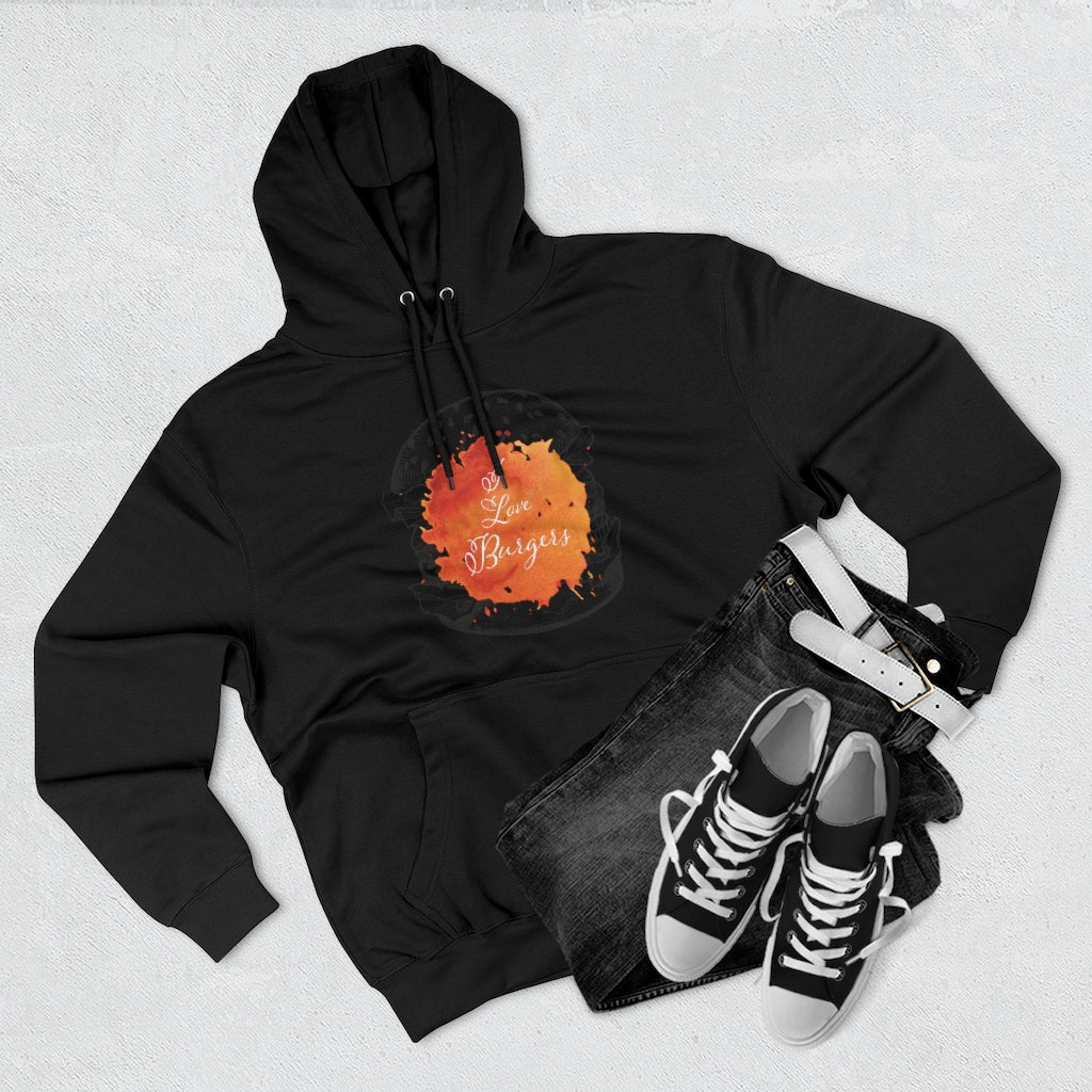 Burgers Unisex Premium Pullover Hoodie