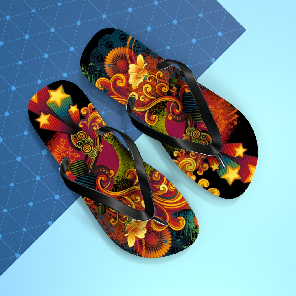 Flowing Flip Flops BLK