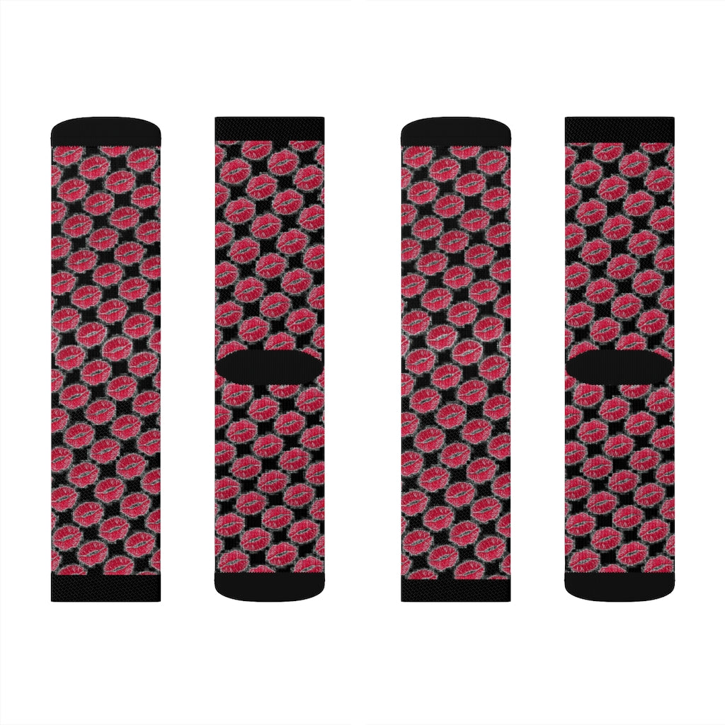 Kiss Kiss Black Socks