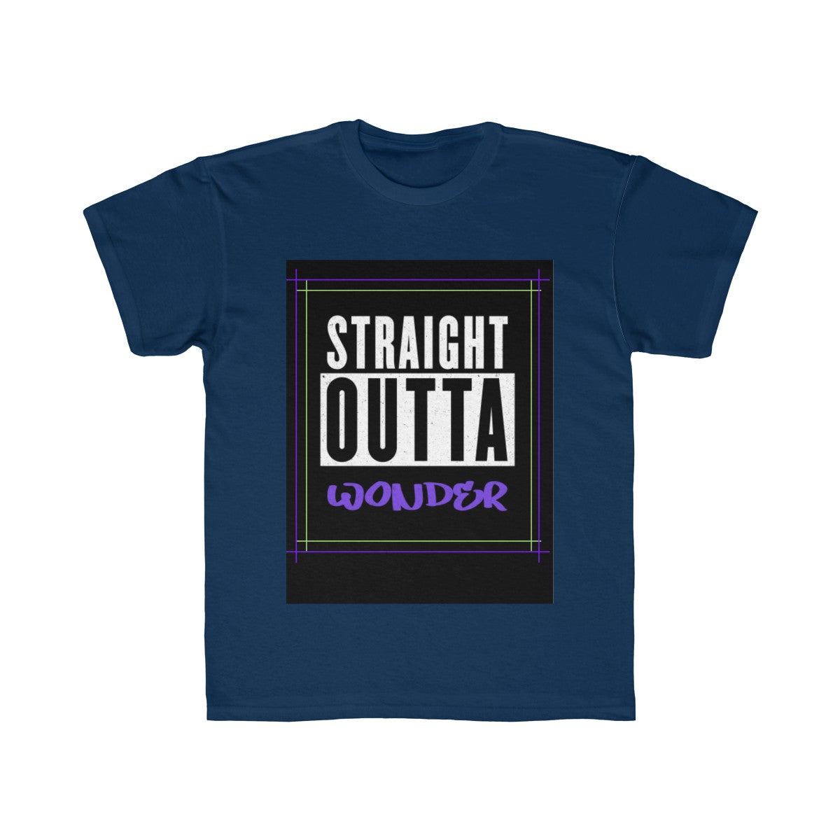 Straight Outta Wonder Kids Regular Fit Tee