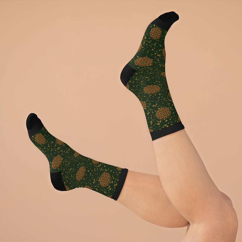 Motherspace Green DTG Socks
