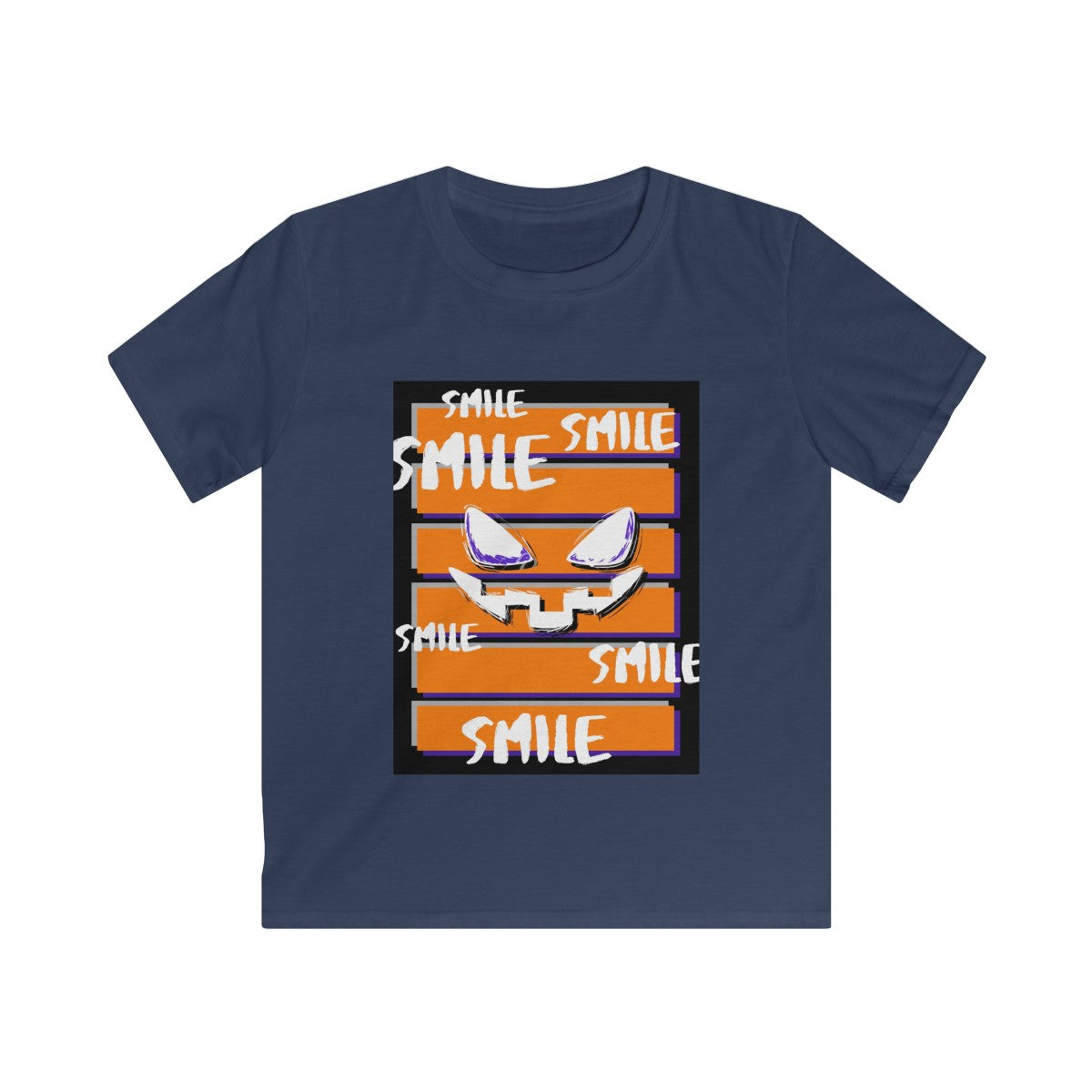 Smile Halloween Kids Softstyle Tee