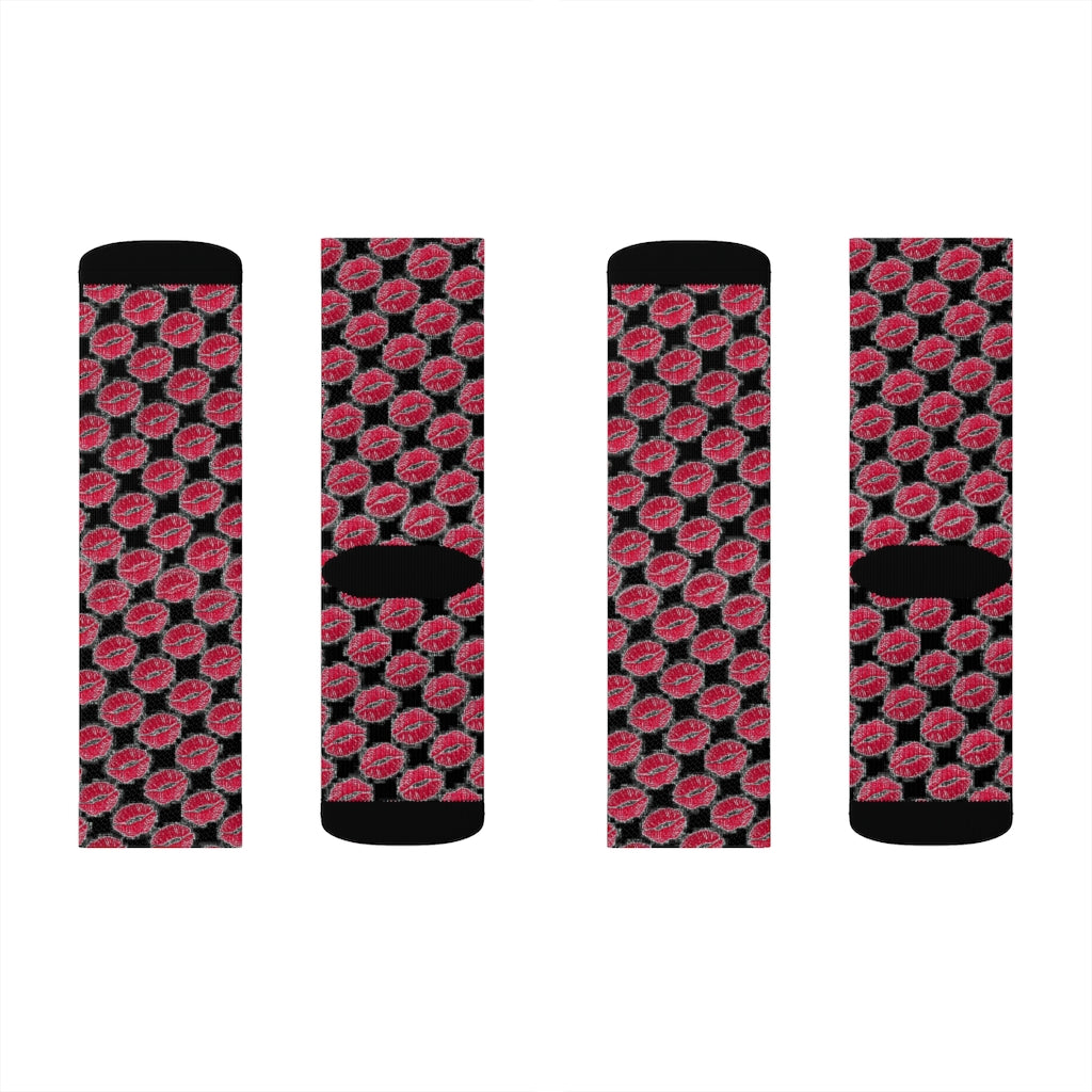 Kiss Kiss Black Socks