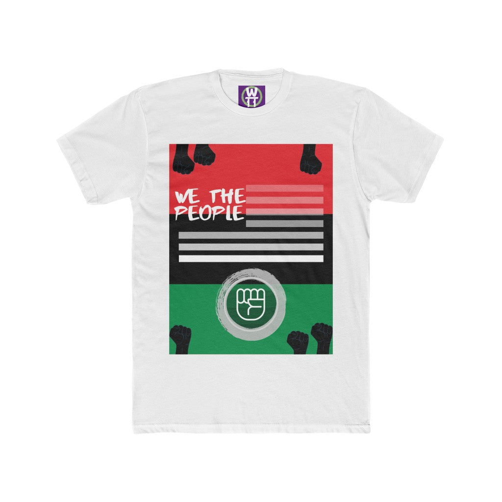 We the People Flag Adult Cotton Crew Tee