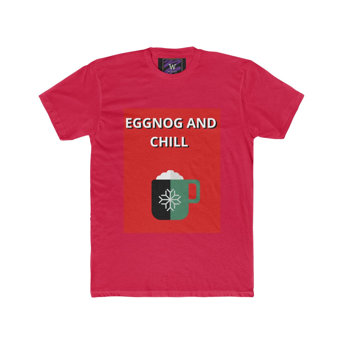Eggnog and Chill Adult Unisex Cotton Crew Tee