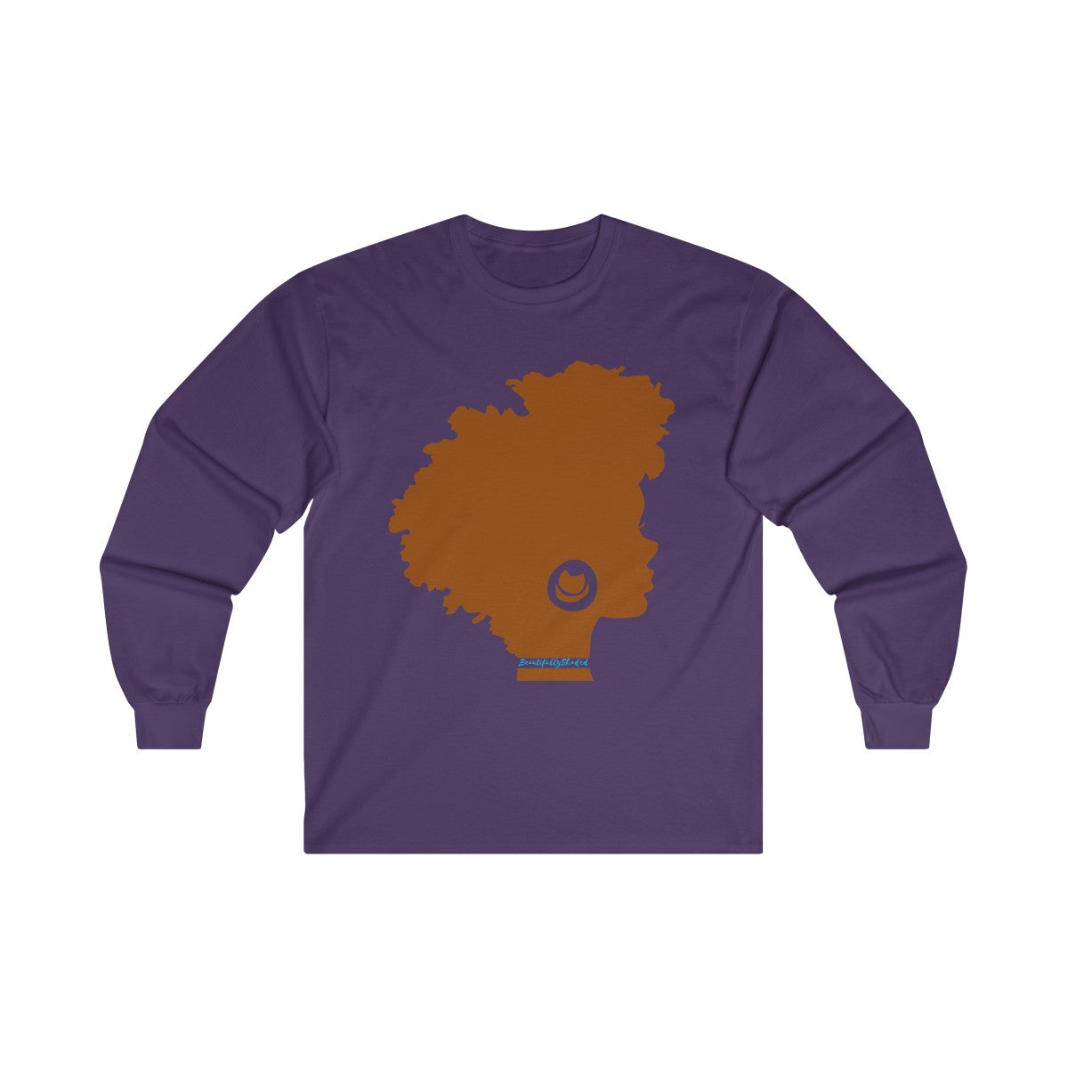 Beautifully Shaded Adult Cotton Long Sleeve Tee