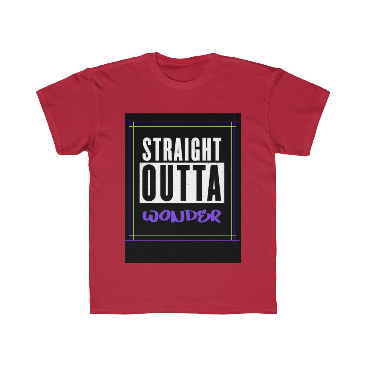 Straight Outta Wonder Kids Regular Fit Tee