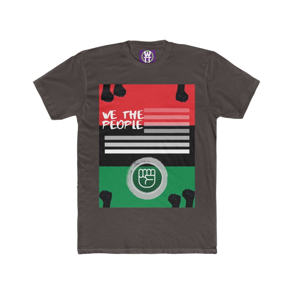 We the People Flag Adult Cotton Crew Tee