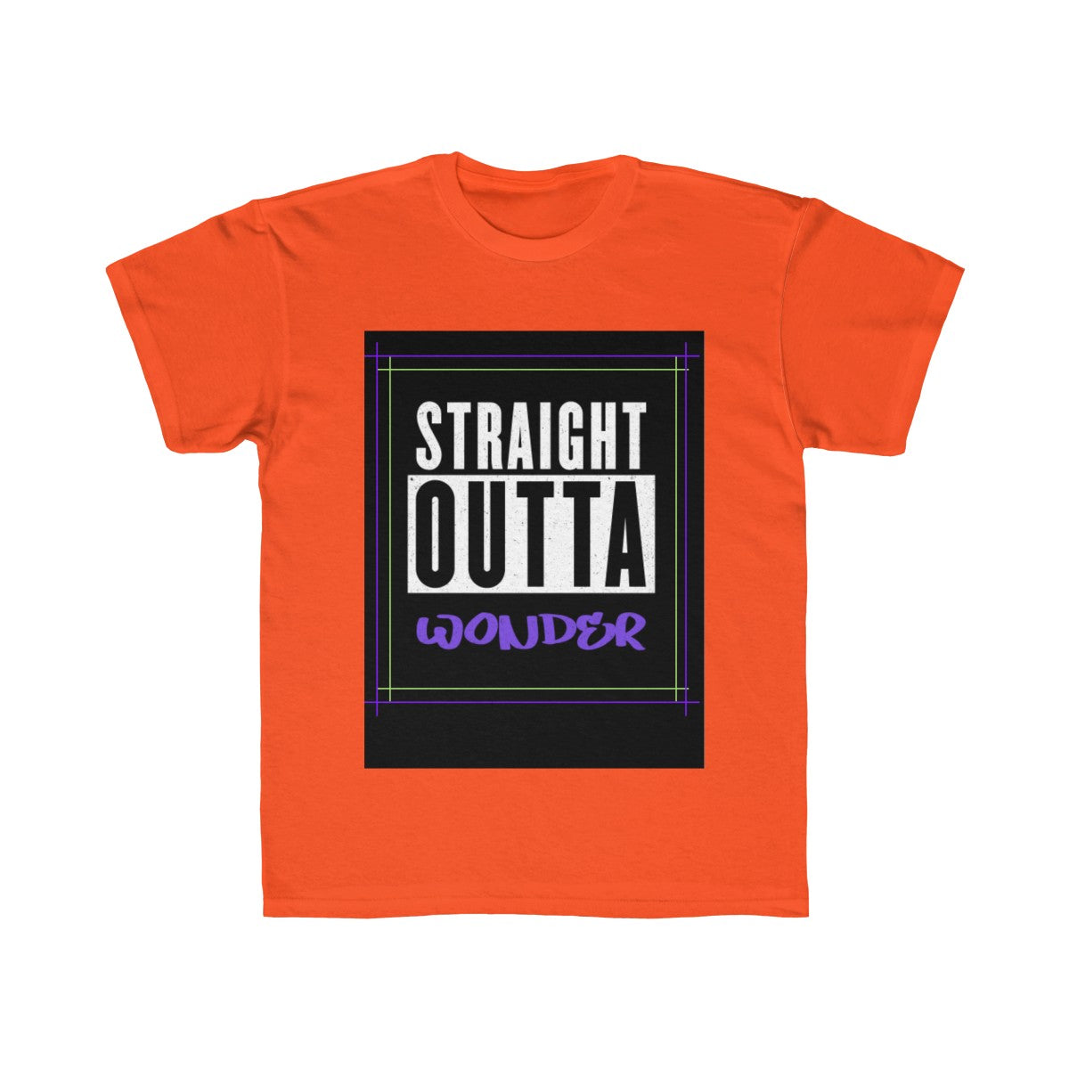 Straight Outta Wonder Kids Regular Fit Tee