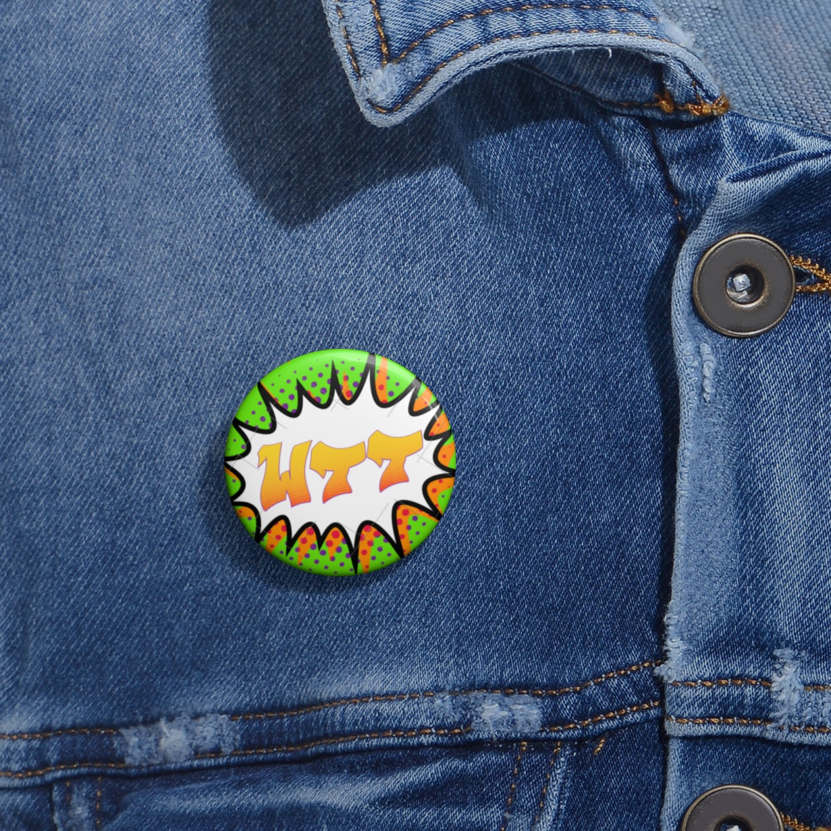 WTT "Pow" Logo3 Pin Buttons