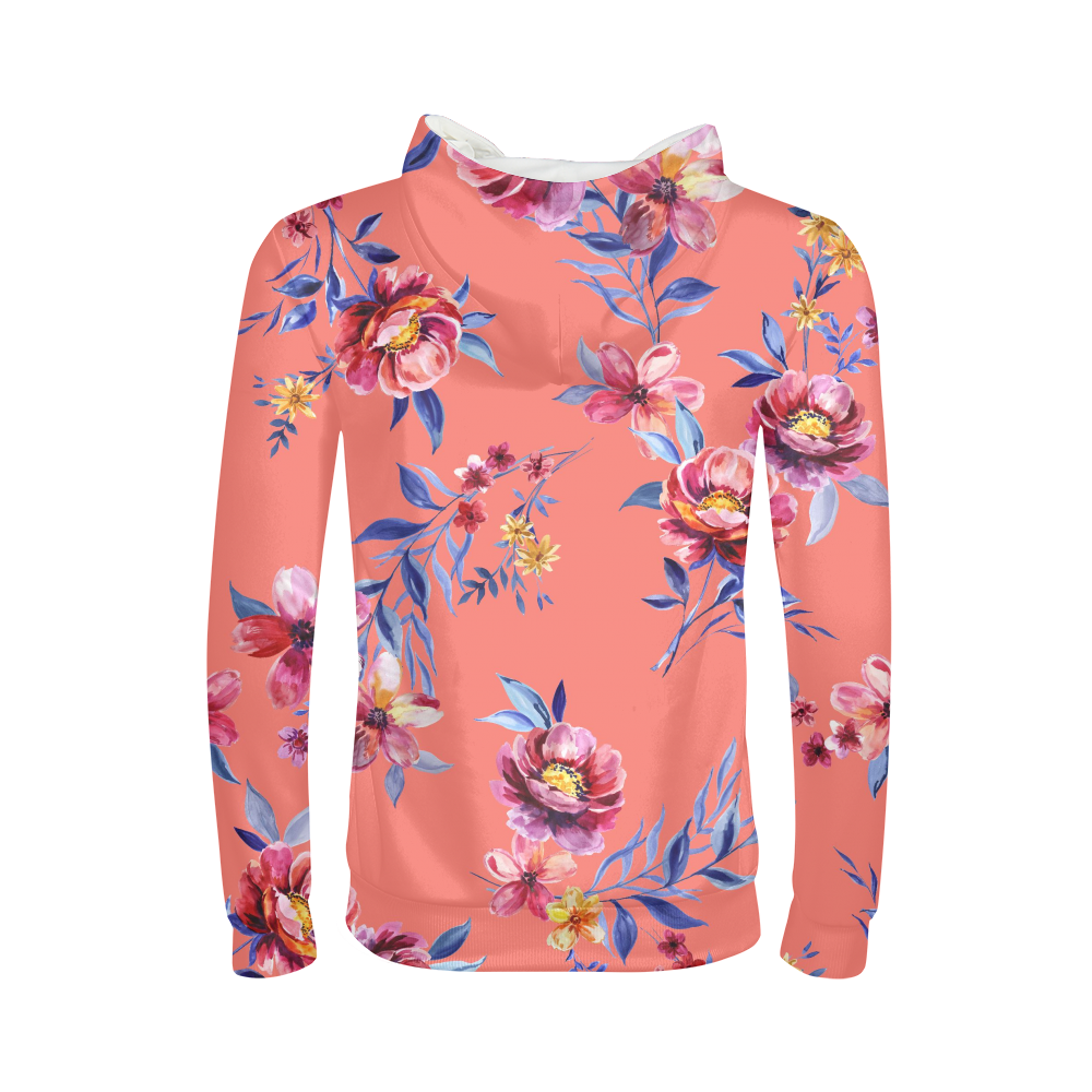 Pink Flower Kids Hoodie