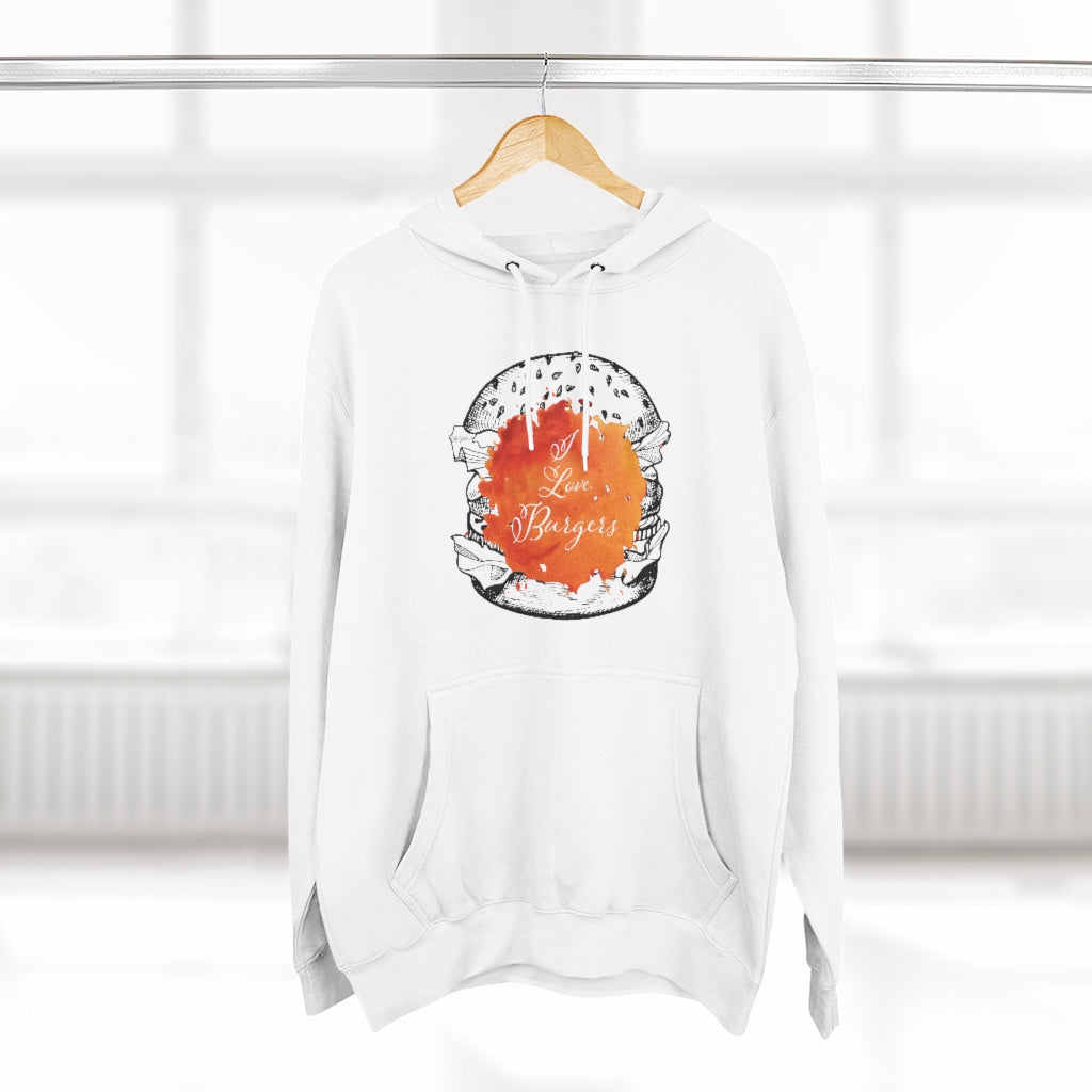 Burgers Unisex Premium Pullover Hoodie