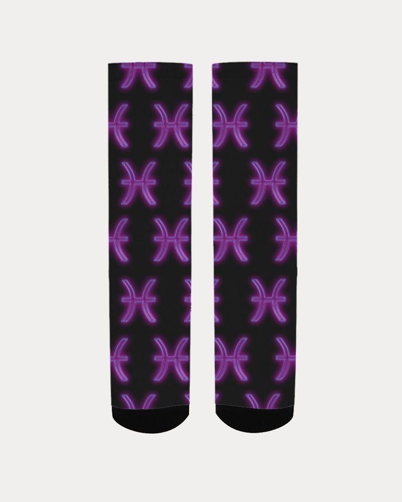 Purple Pisces Men's Socks