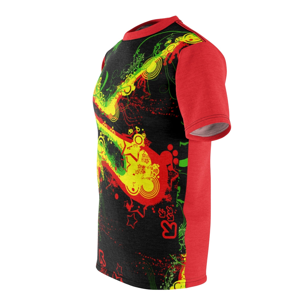 Marley Red Unisex AOP Cut & Sew Tee