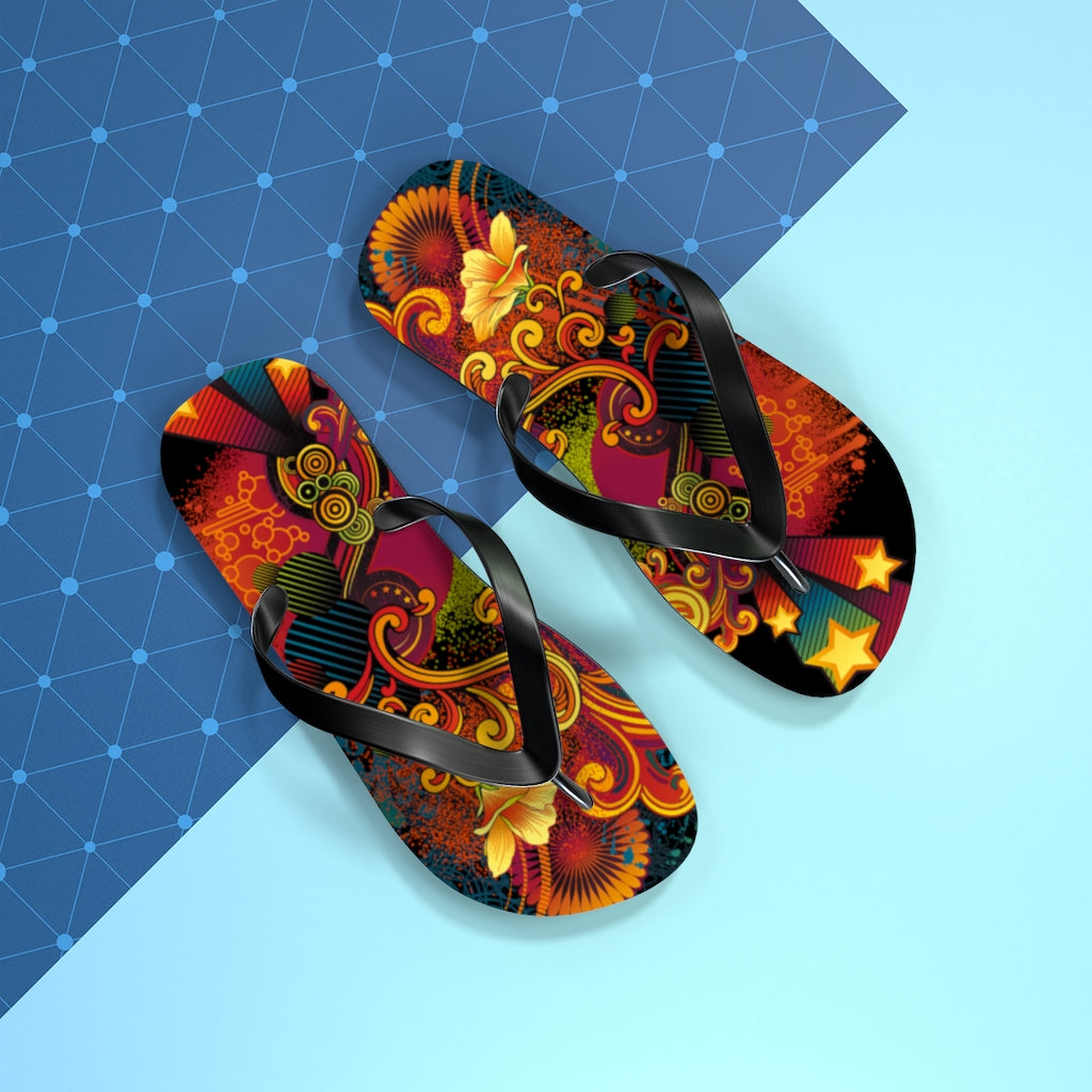 Flowing Flip Flops BLK