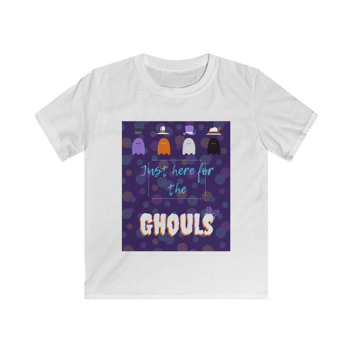 Here for the Ghouls Kids Softstyle Tee