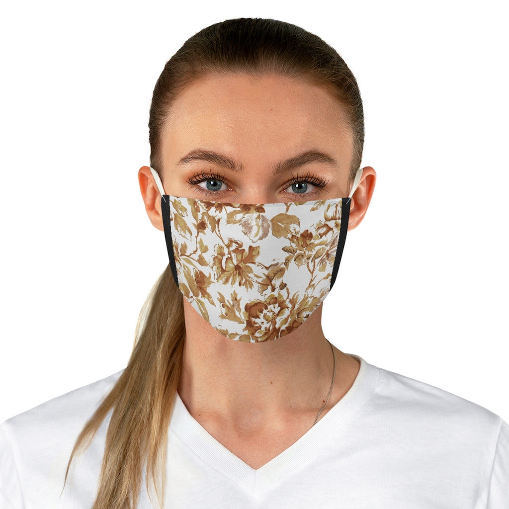 Neutral Bloom Fabric Face Mask