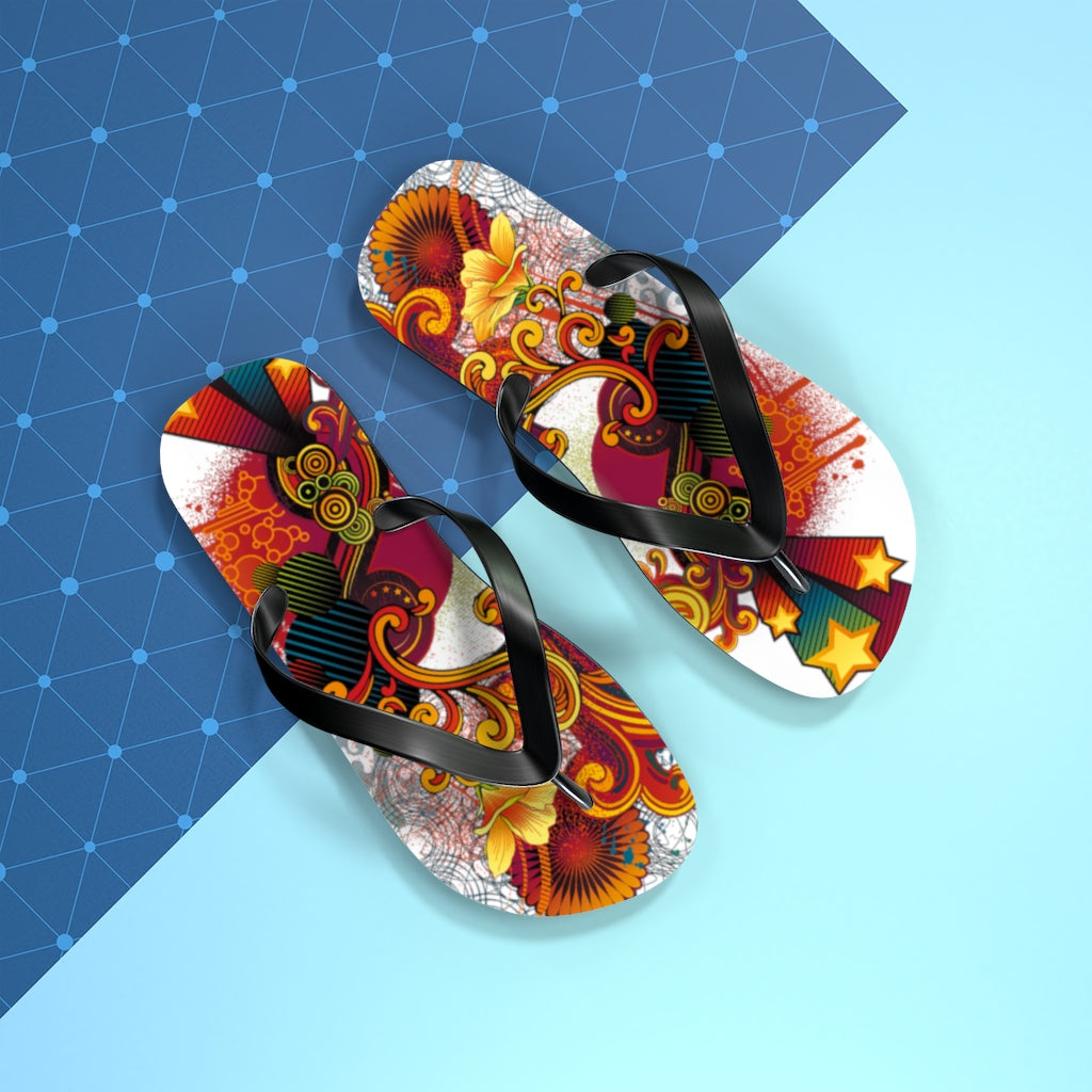 Flowing Flip Flops WHT