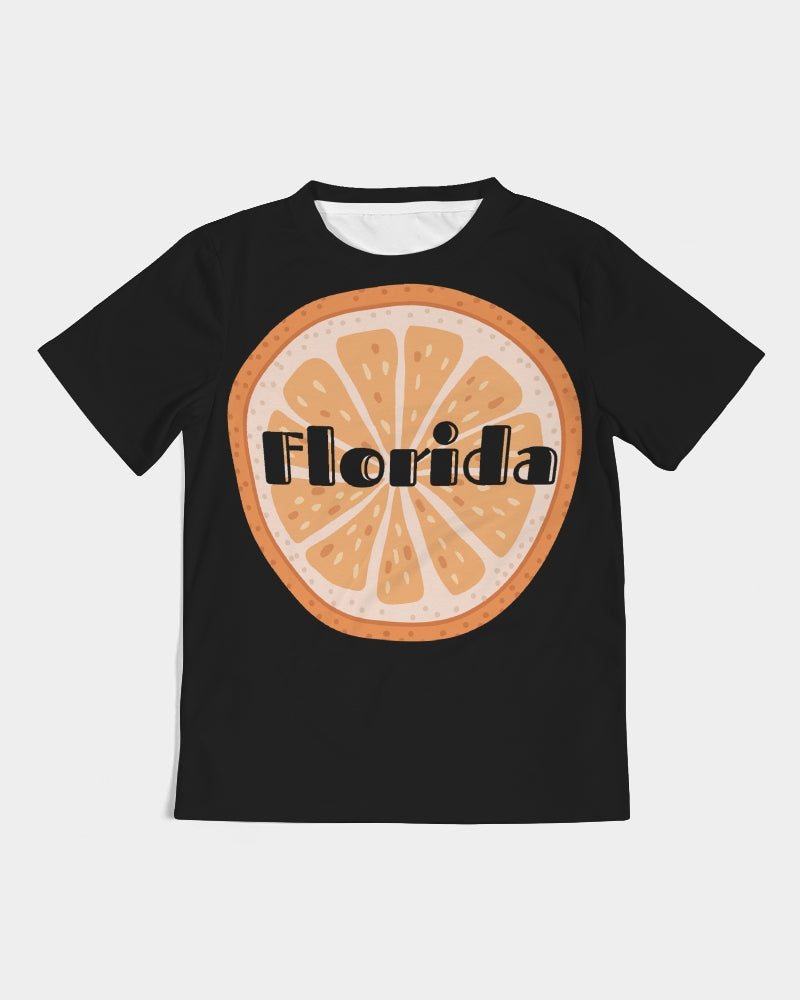 Orange Slice Fla Blk Kids Tee