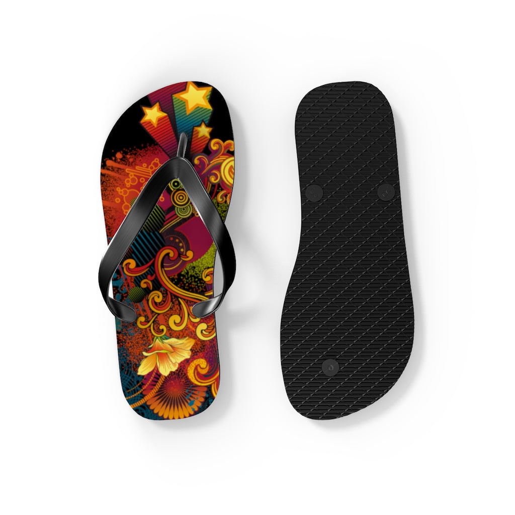Flowing Flip Flops BLK