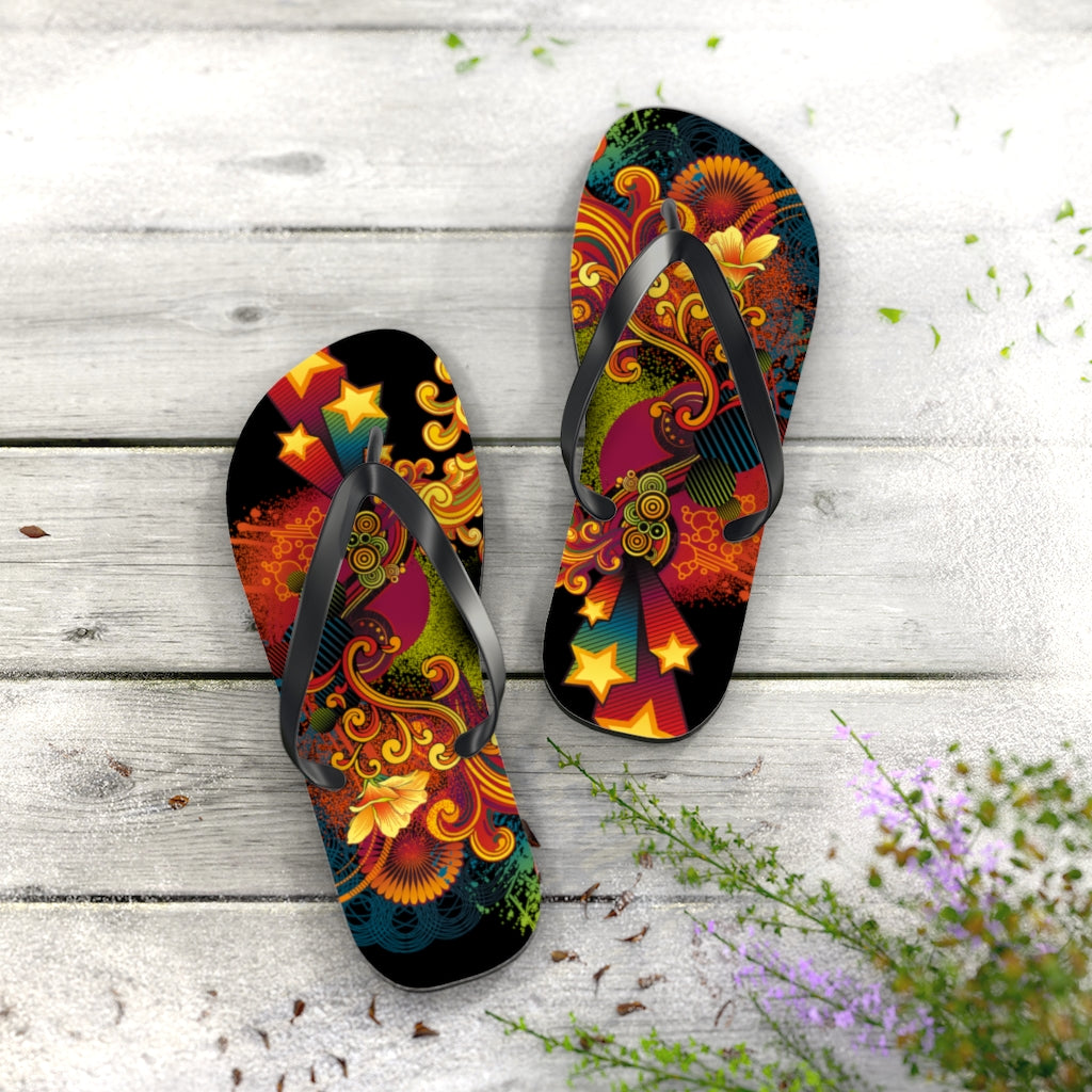 Flowing Flip Flops BLK
