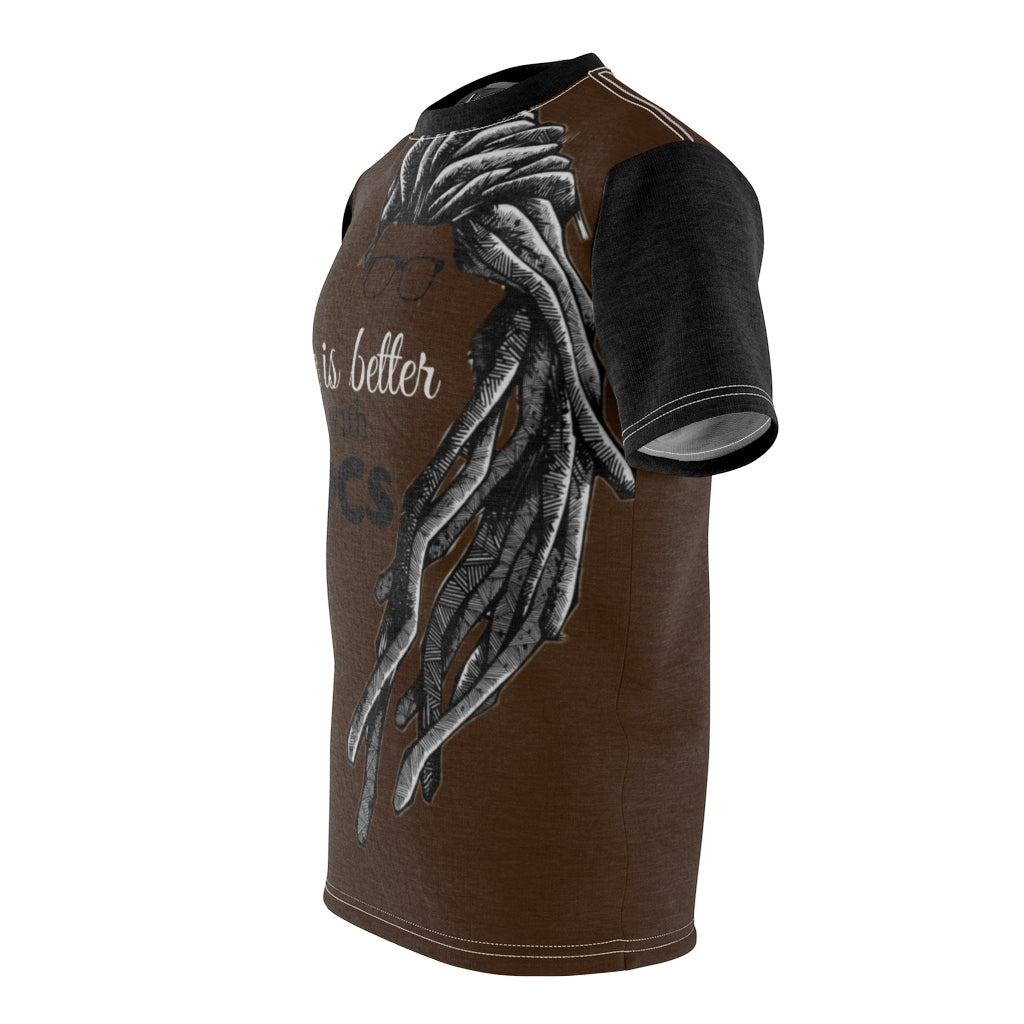 Locs Choc Unisex AOP Cut & Sew Tee