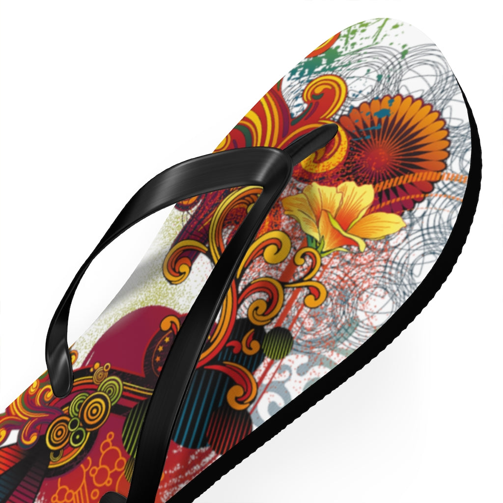 Flowing Flip Flops WHT