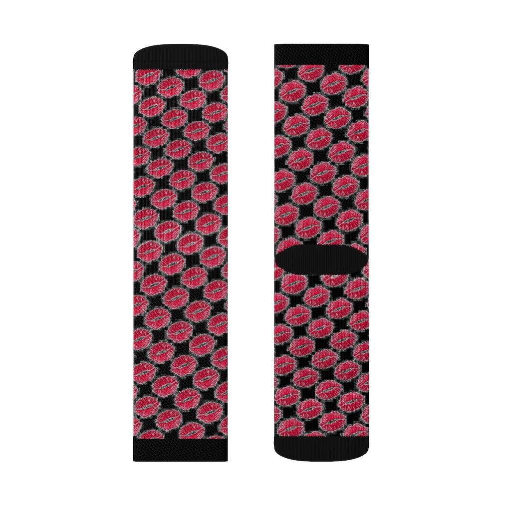 Kiss Kiss Black Socks