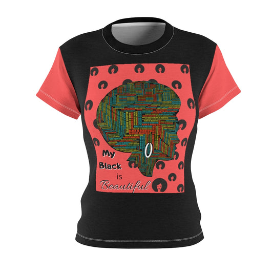 My Black is Beautiful Women's AOP Cut & Sew Tee