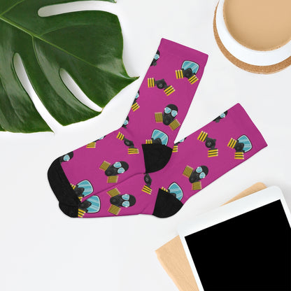 MaskOn PNK Adult Unisex DTG Socks