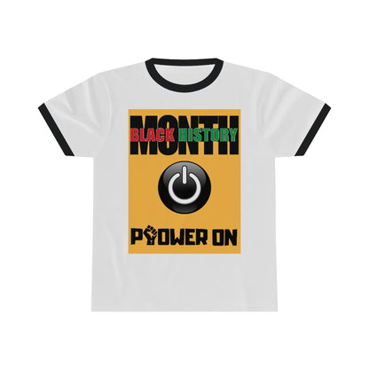 Power On Adult Unisex Ringer Tee