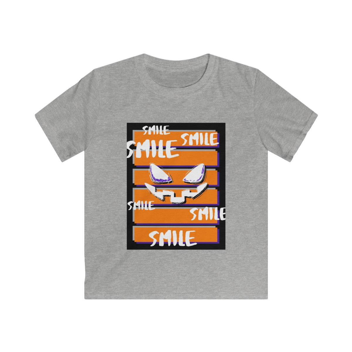 Smile Halloween Kids Softstyle Tee