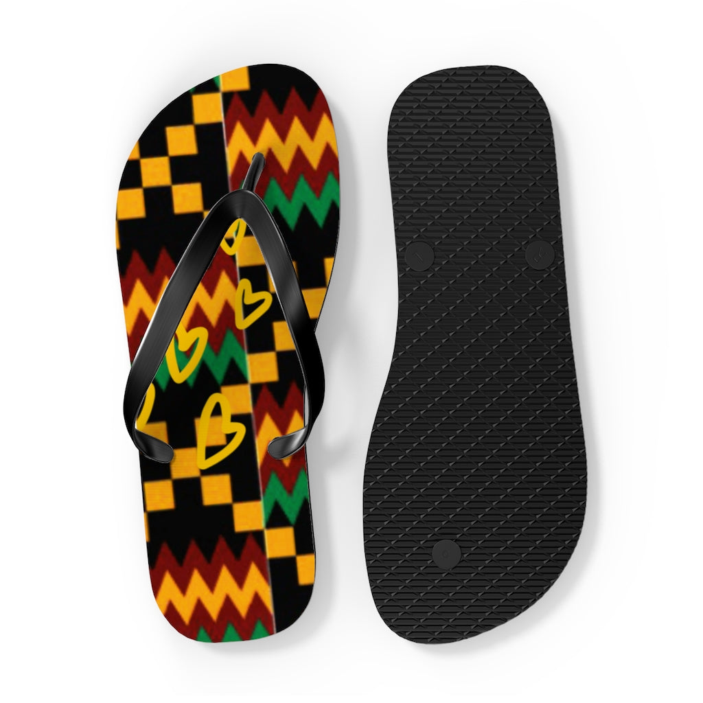 Kente Flip Flops
