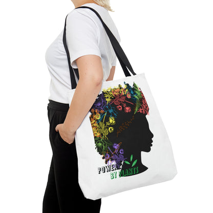Powered by Plants Tote Bag (AOP)