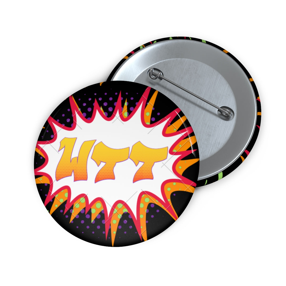 WTT "Pow" Logo1 Pin Buttons
