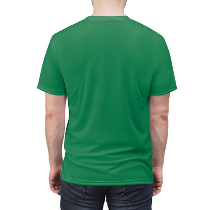 Green Shamrock Unisex AOP Cut & Sew Tee
