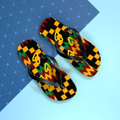 Kente Flip Flops