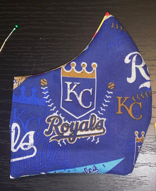 KC Royals Cotton 2 Layer Facemask