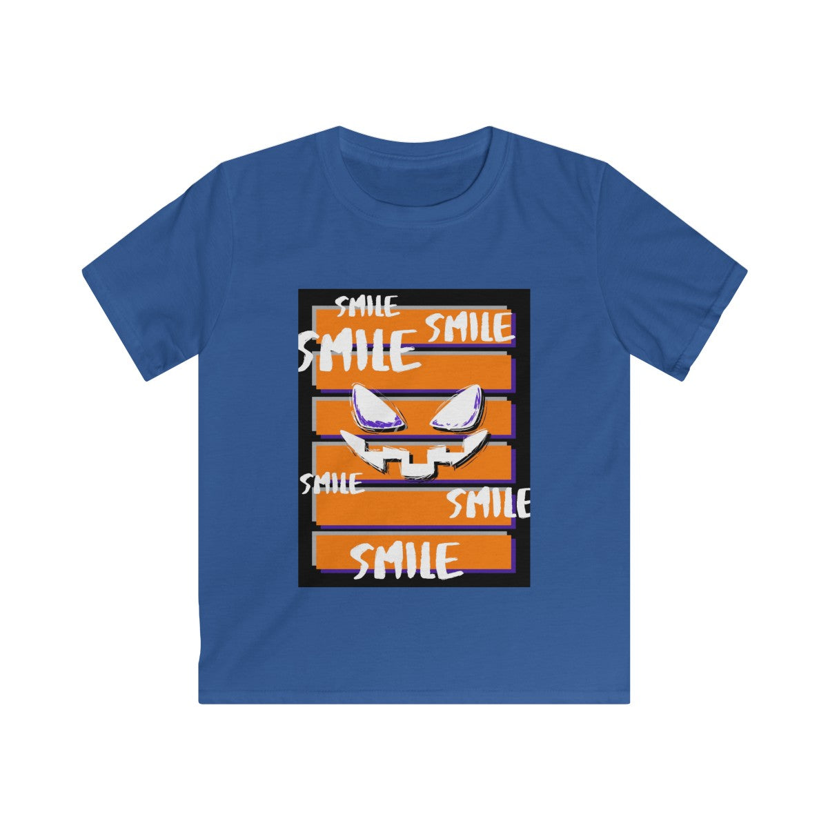Smile Halloween Kids Softstyle Tee