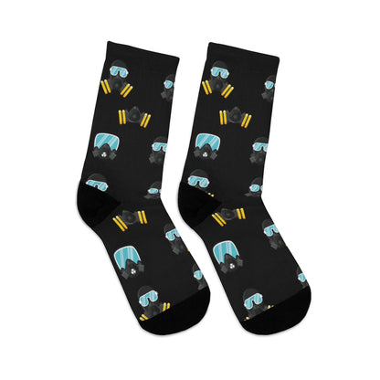 MaskOn BLK Adult Unisex DTG Socks