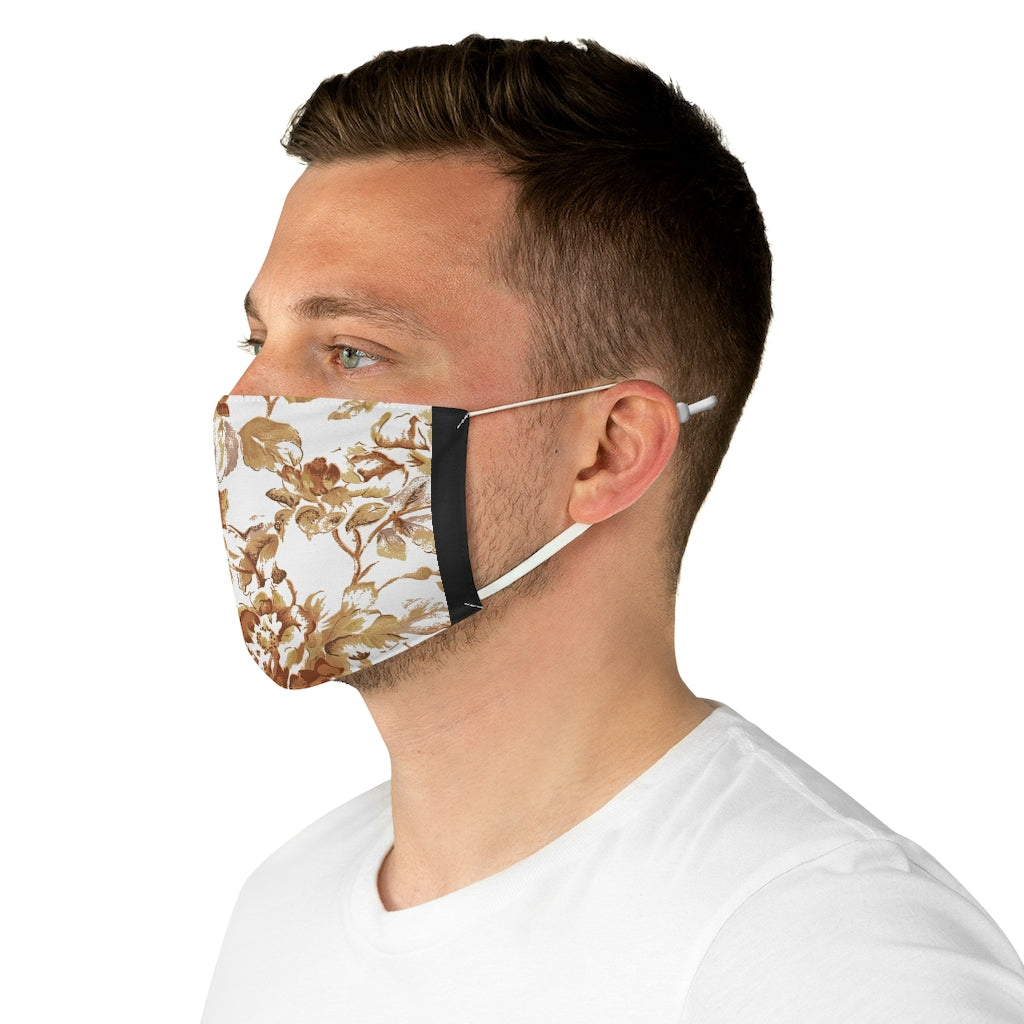 Neutral Bloom Fabric Face Mask