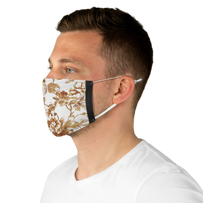 Neutral Bloom Fabric Face Mask