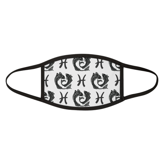 Pisces - BW Mixed-Fabric Face Mask