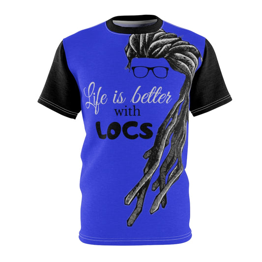 Locs Blu Unisex AOP Cut & Sew Tee