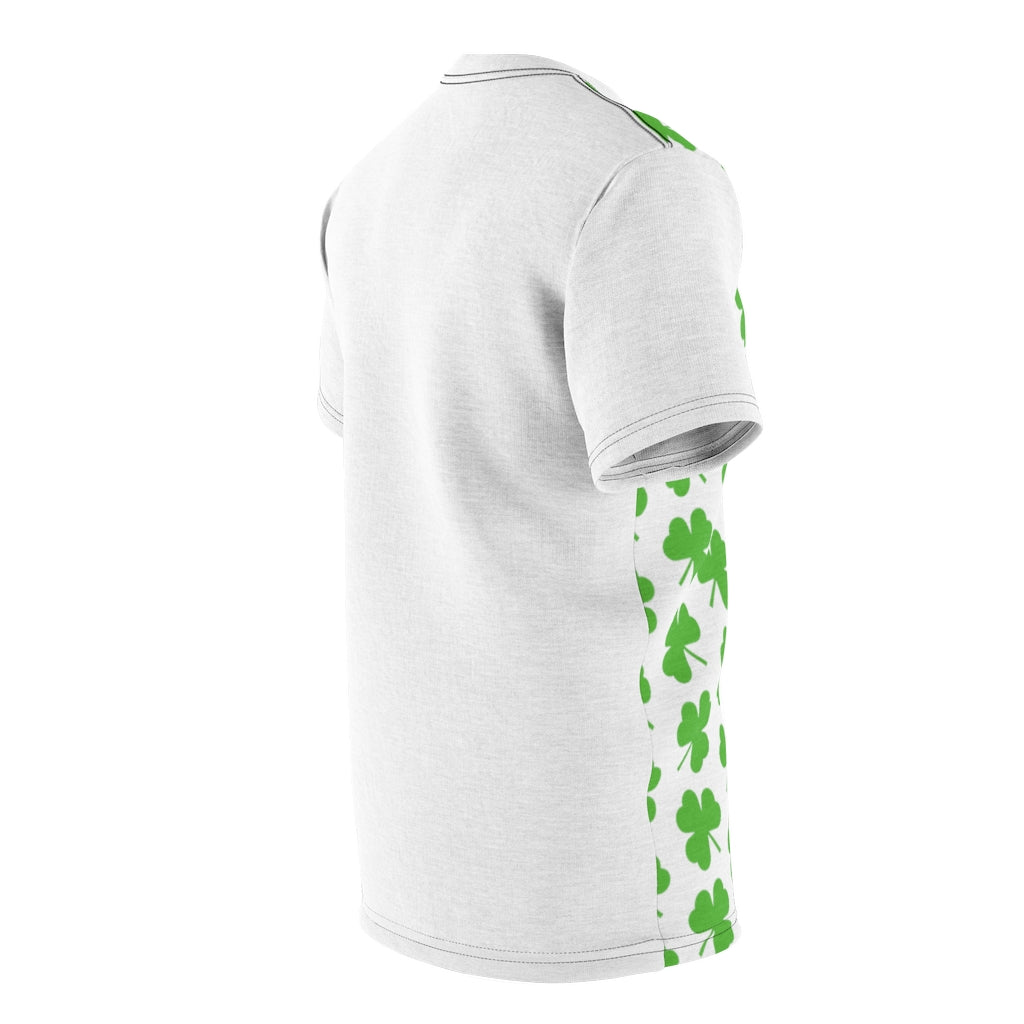 White Shamrock Unisex AOP Cut & Sew Tee