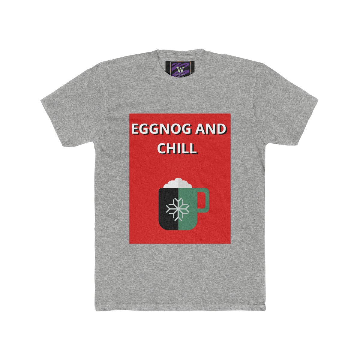 Eggnog and Chill Adult Unisex Cotton Crew Tee