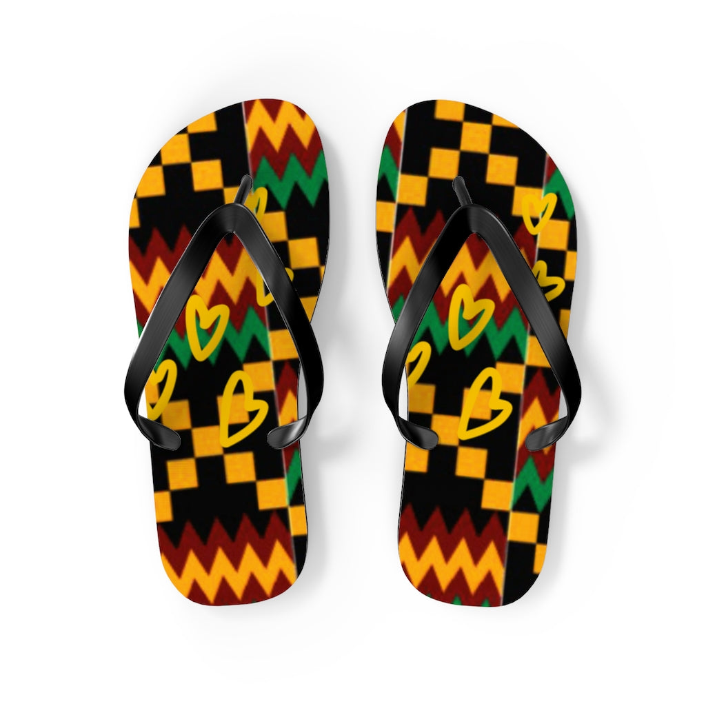 Kente Flip Flops