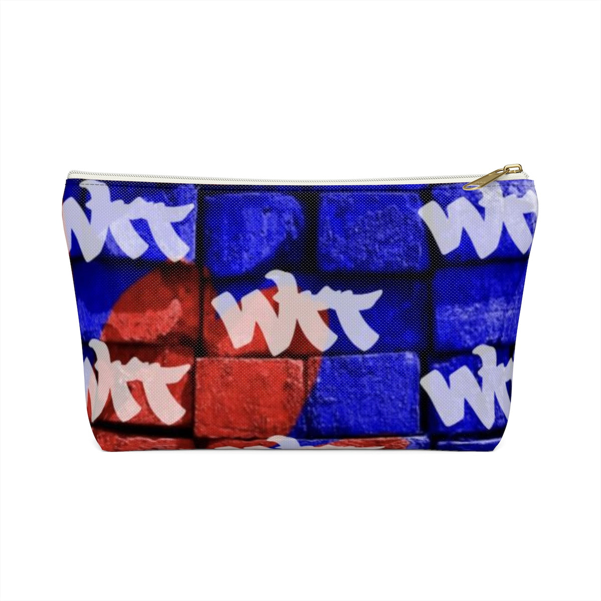 WTT logo Blue/Red Brick Accessory Pouch w T-bottom
